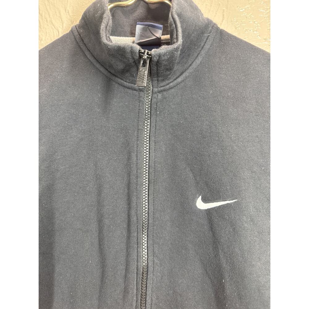 Nike Mens Full Zip‎ Black Tech High Neck Sweatshirt Fleece Lined Active Sz Large